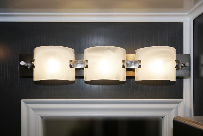 LED LIGHTING ABOVE MIRRORS