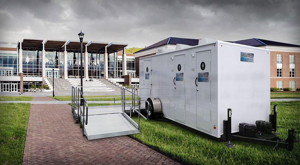 The Freedom Handicap Restroom Trailer Near Town Square