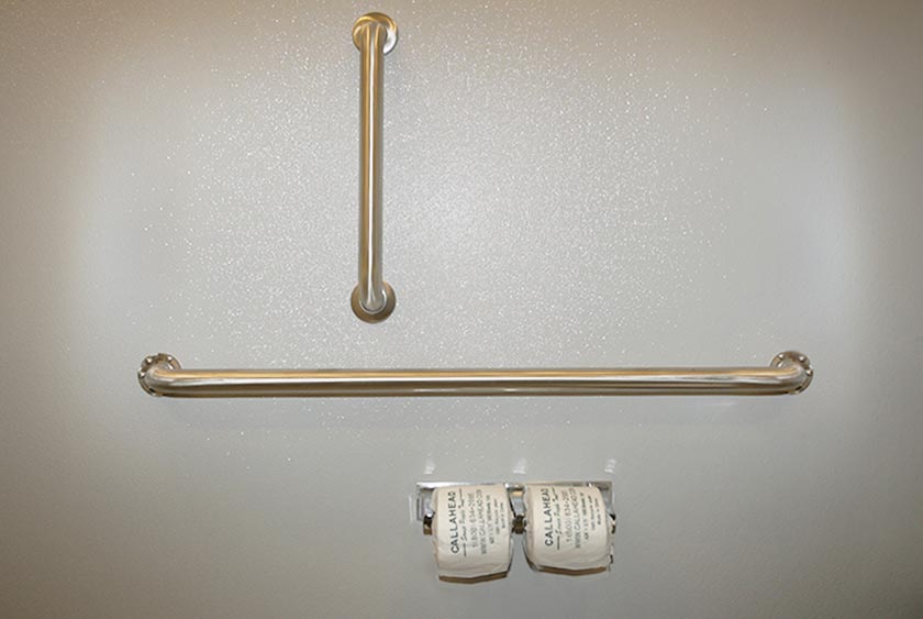 STAINLESS STEEL HANDRAILS THROUGHOUT