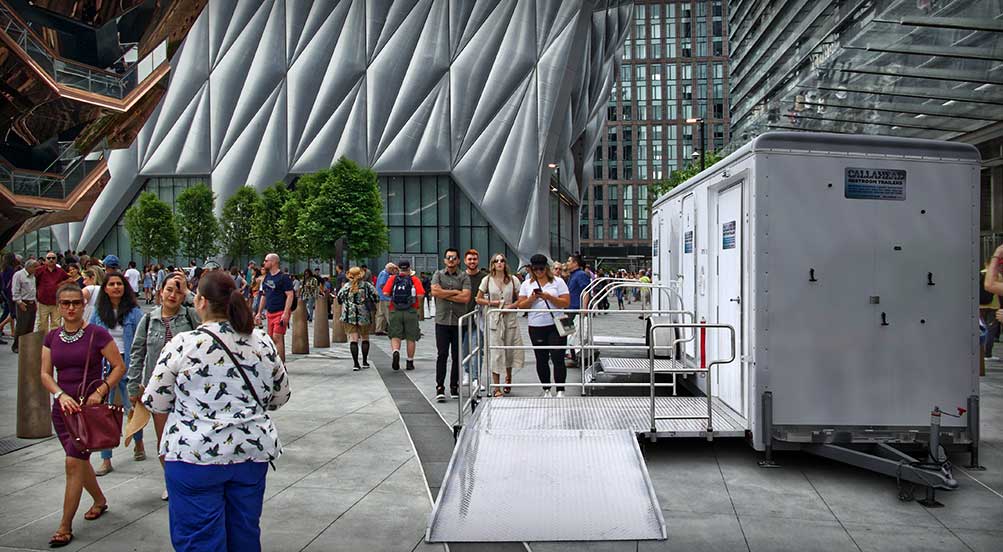 The Horizon ADA Restroom Trailer In New York City