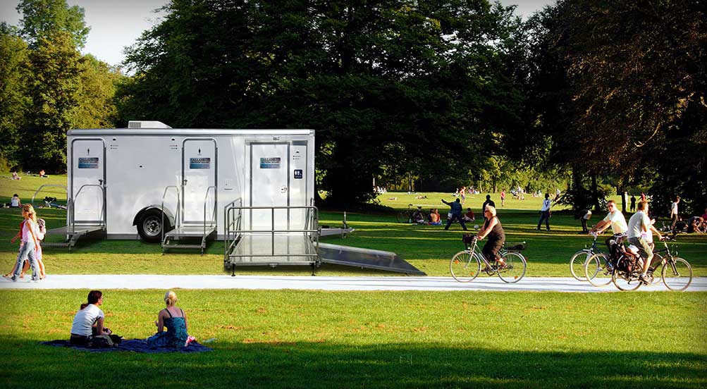 The Horizon ADA Restroom Trailer Near Park Attraction