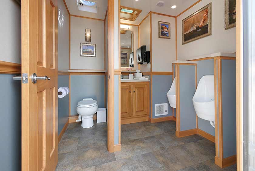 MEN'S SIDE OF THE MOORINGS RESTROOM TRAILER