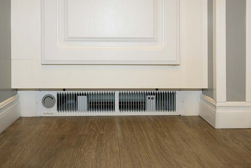 1,500 FAN FORCED TOE-KICK HEATERS IN BOTH RESTROOMS