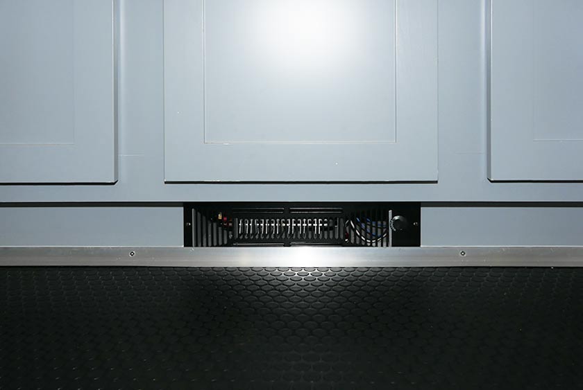 1,500 WATT FAN FORCED TOE-KICK HEATERS IN BOTH RESTROOMS 