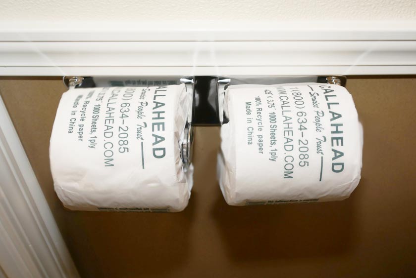 DOUBLE TOILET PAPER HOLDERS