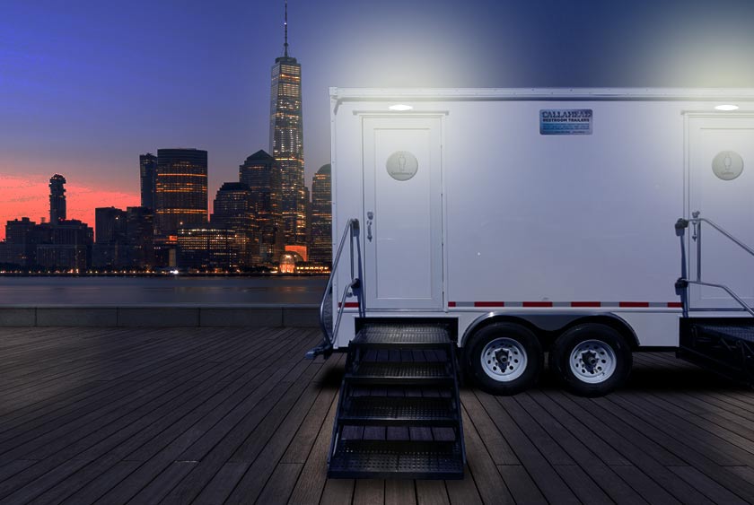 STURDY STEEL STEPS WITH HANDRAIL AND OUTSIDE LIGHTING FOR SAFETY