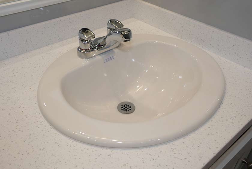 LARGE PORCELAIN SINKS WITH AUTOMATIC SHUTOFF FAUCETS