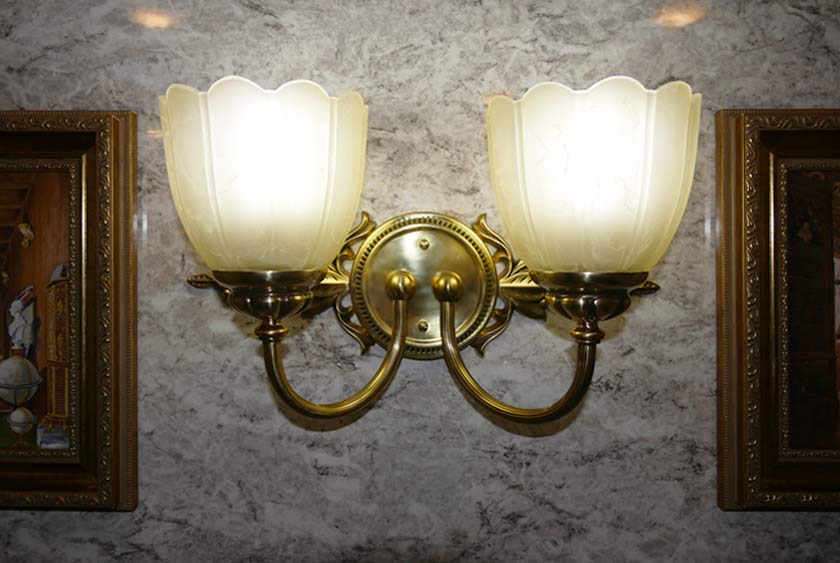 SOLID BRASS SCONCE LIGHT FIXTURES