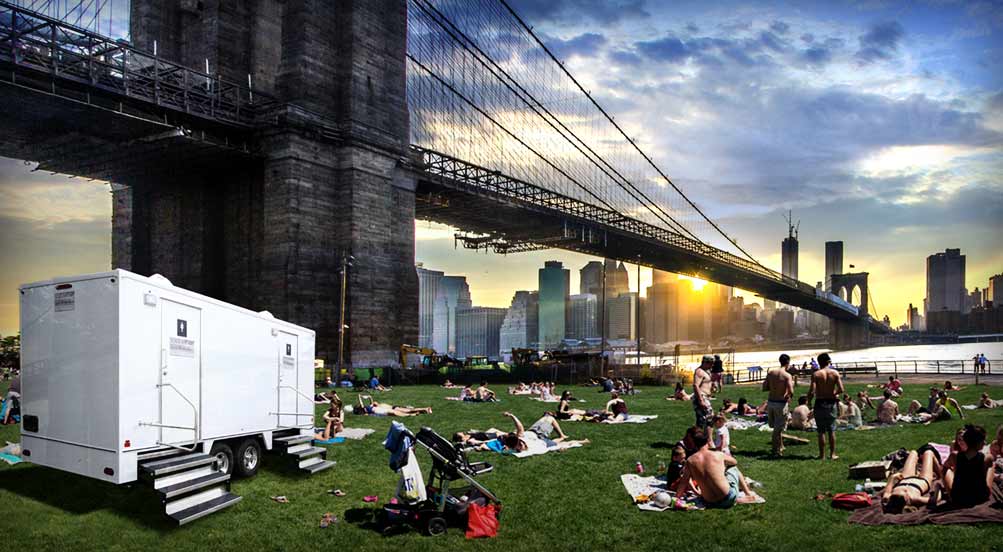 The Cobble Hill Luxury Restroom Trailer in Westchester