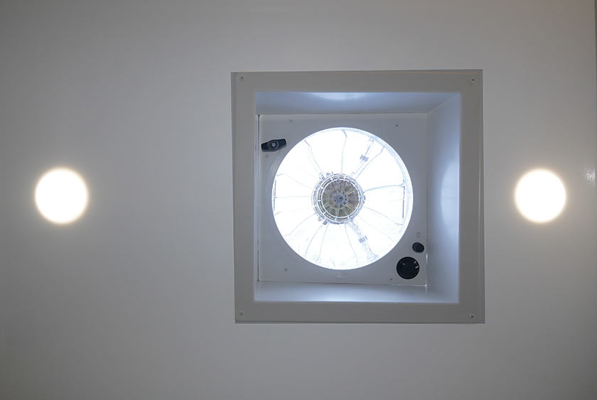 OVERHEAD VENTS WITH ELECTRIC FAN OFFER ADDITIONAL VENTILATION