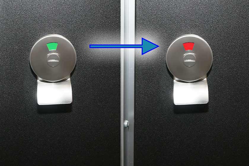 TOILET STALL OCCUPANCY INDICATOR