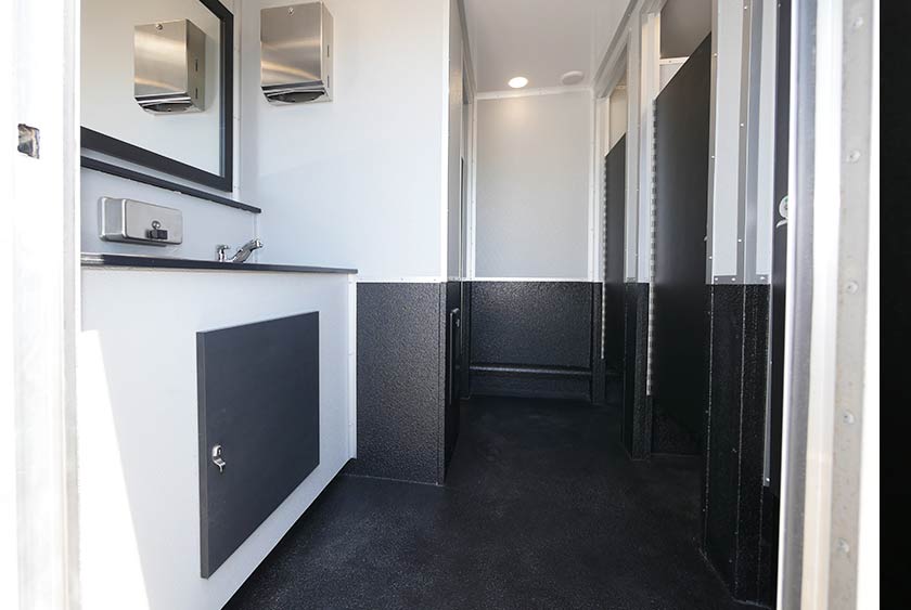 THE EMPIRE RESTROOM TRAILER WOMEN'S SIDE ENTRANCE