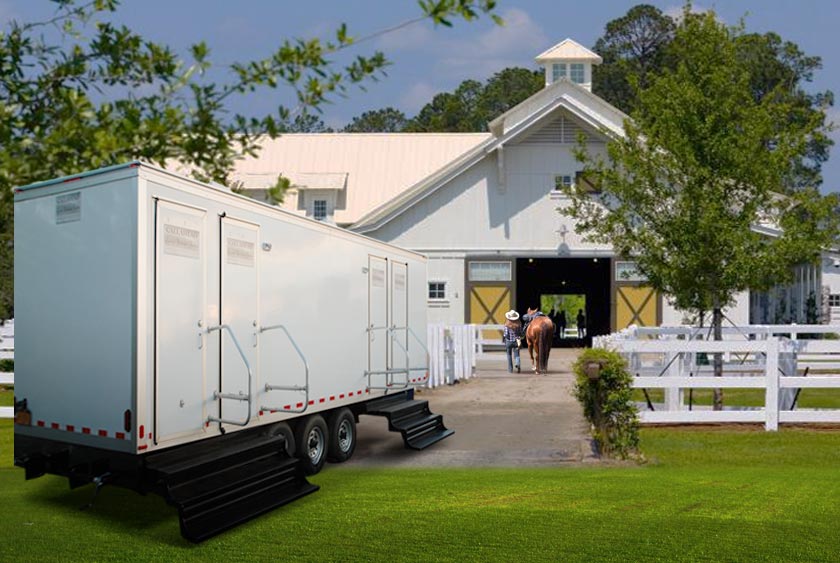 LUXURY RESTROOM TRAILER IS PERFECT FOR ANY EVENT!