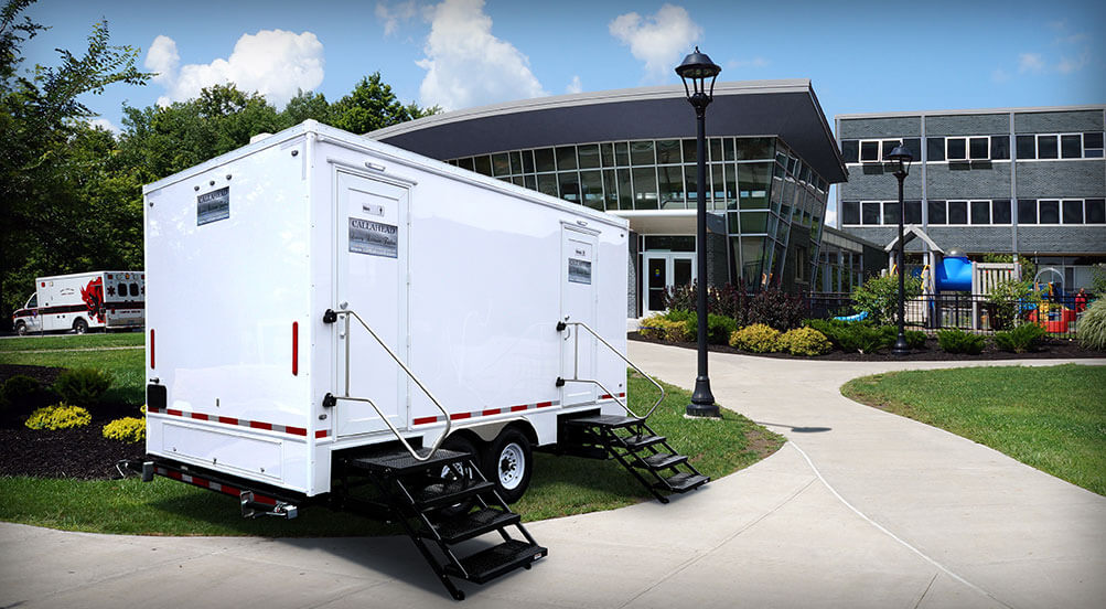 The Field Restroom Trailer By The School