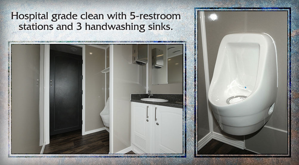 The Field Restroom Trailer Is Hospital Grade Clean