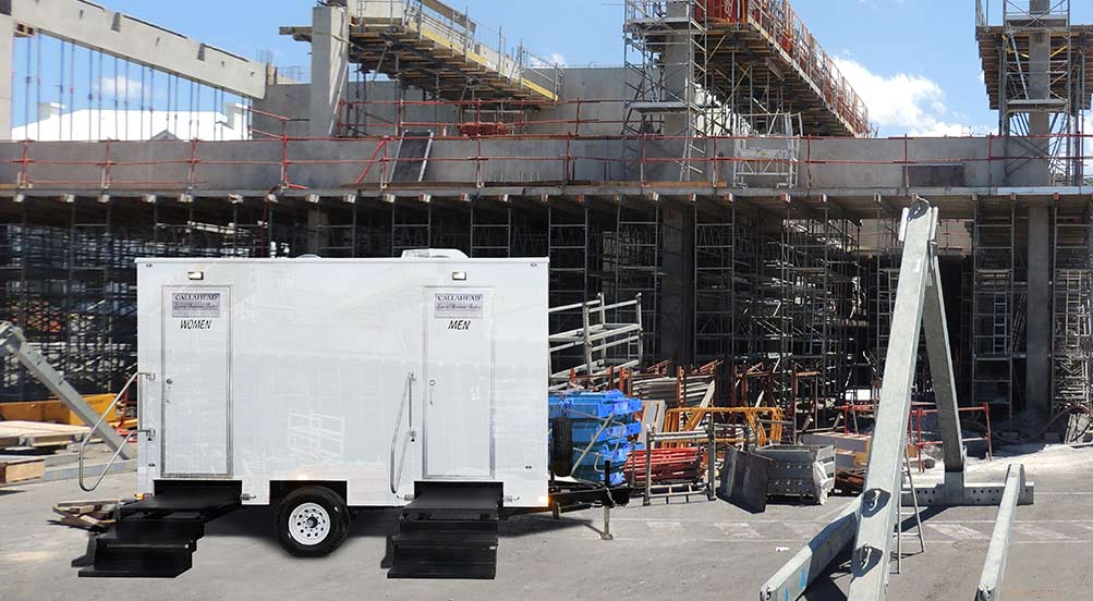 The Granite Restroom Trailer By Job Site