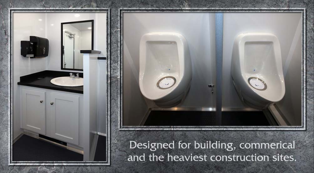The Granite Restroom Trailer Designed For Building, Commercial And The Heaviest Construction Sites