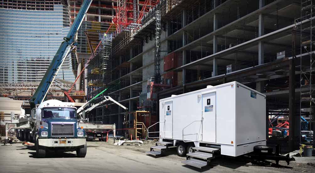 The Hudson Restroom Trailer Construction Site