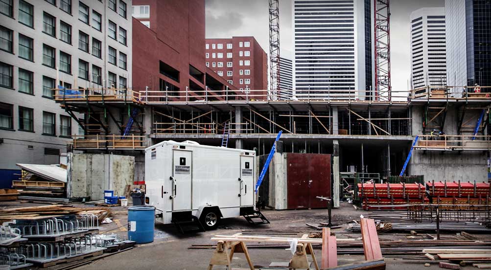 The Industrial 105 Restroom Trailer In The City