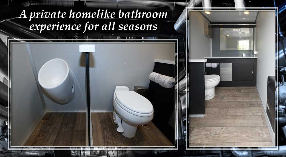The Industrial 105 Restroom Trailer A Private Homelike Bathroom