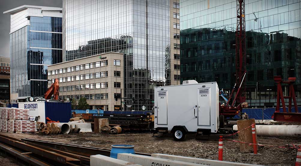 The Job Site 80 Restroom Trailer In The City