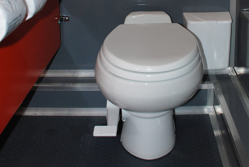 PEDAL-FLUSH PORCELAIN TOILETS PROVIDE TRUE COMFORT