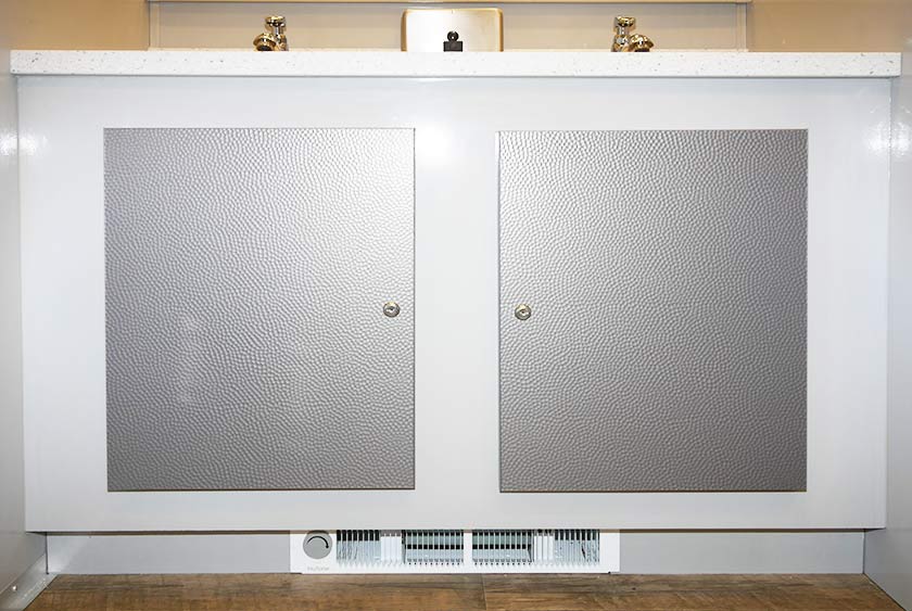 VANITY CABINETS HAVE STORAGE SPACE UNDERNEATH