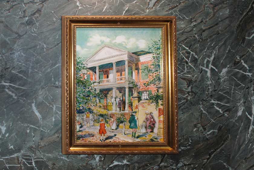 GOLD FRAMED ARTWORK THROUGHOUT