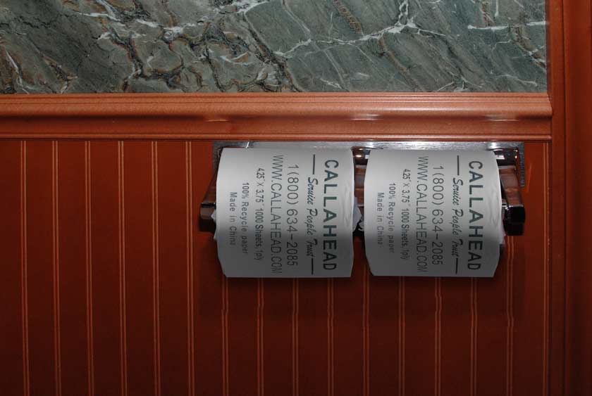 DUAL TOILET PAPER DISPENSERS