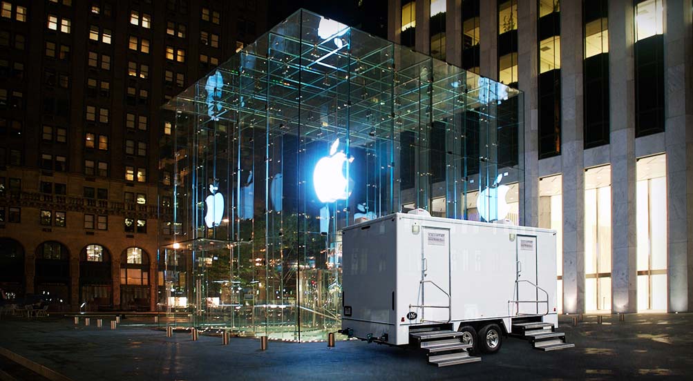 The Modern Luxury Restroom Trailer In The City