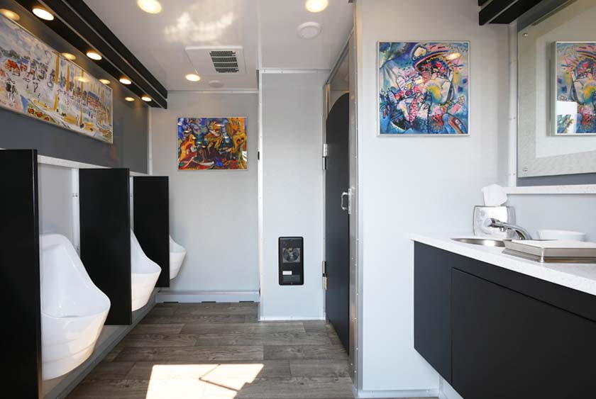 MODERN ARTWORK ENHANCES YOUR RESTROOM EXPERIENCE