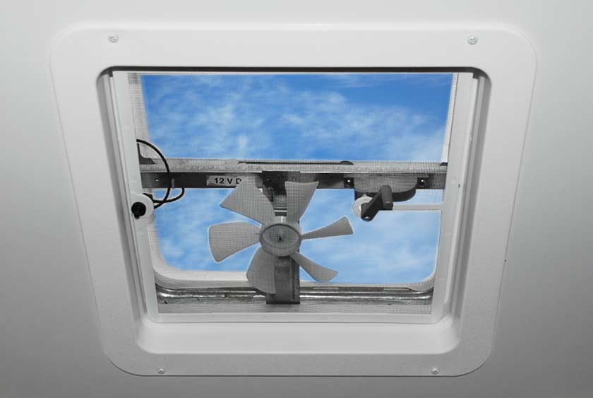 EACH STALL HAS MANUAL VENT AND FAN