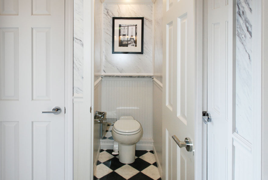 FOUR PRIVATE STALLS IN LADIES ROOM