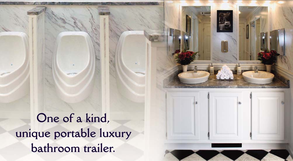 The Plaza Luxury Restroom Trailer Is One of A Kind Luxury Bathroom Trailer