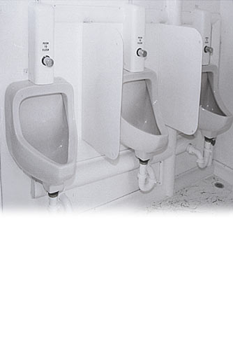 The Restroom Station Bathroom Trailer - Three Urinals for
                                Men