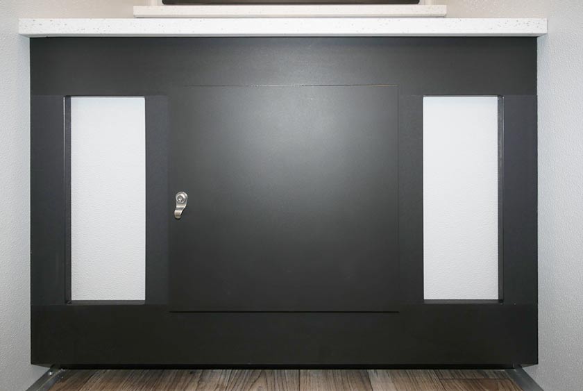 VANITIES HAVE STORAGE AREA BENEATH SINKS