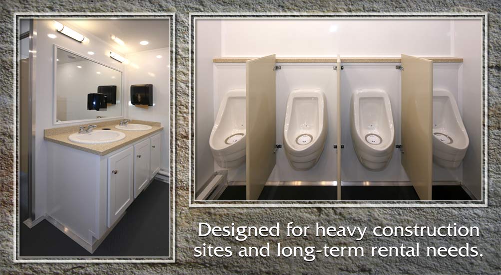 Construction Portable Restroom Trailer in NYC
