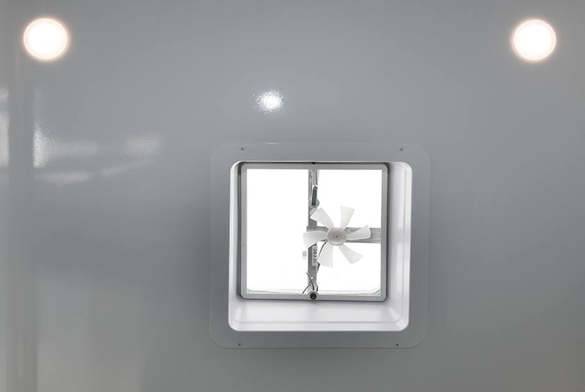 OVERHEAD VENTS WITH ELECTRIC FAN OFFER ADDITIONAL VENTILATION