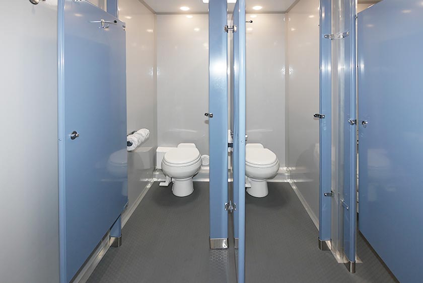 COMFORTABLE TOILET STALLS THROUGHOUT