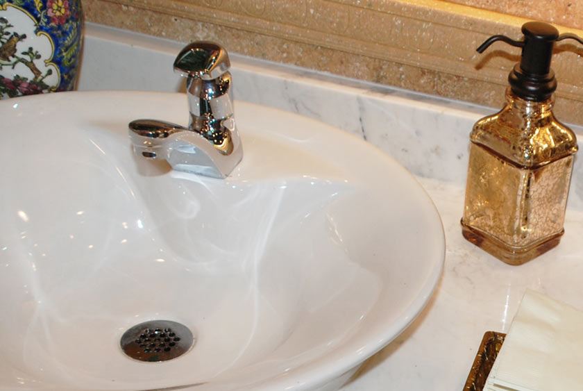 SOLID CHROMED BRASS, MOEN FAUCETS WITH AUTO-SHUTOFF AND HOT/COLD SELECTION