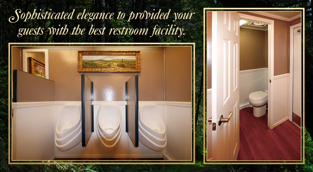 The Westchester Restroom Trailer Has Sophisticated Elegance To Provide Guests With Best Restroom Facility