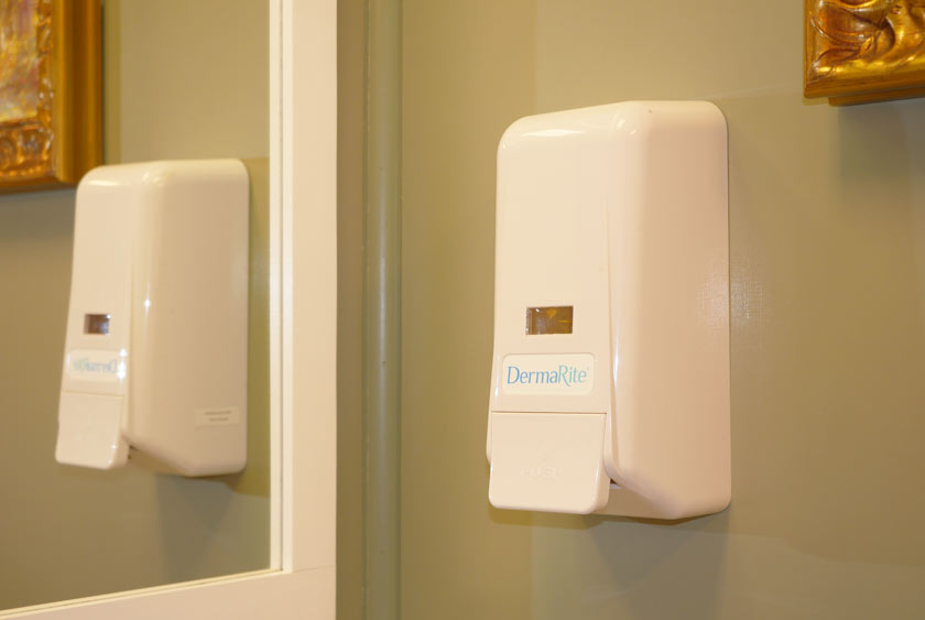 ANTIBACTERIAL SOAP DISPENSERS