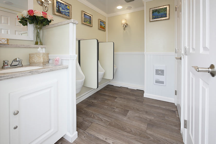 THE WHEATLEY RESTROOM TRAILER, MEN'S SIDE ENTRANCE