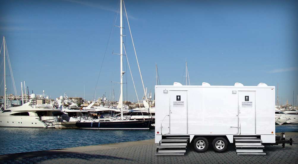 The Yachtsman Restroom Trailer By The Docks