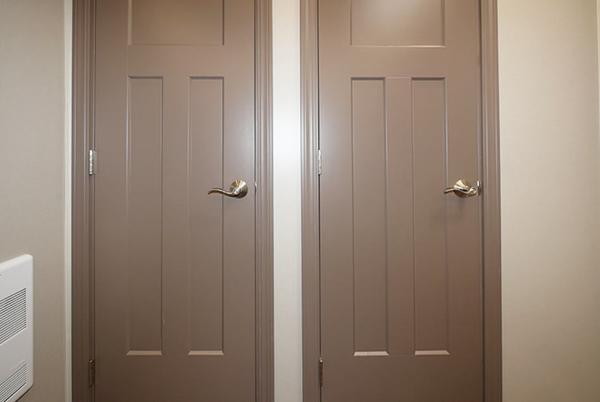 FLOOR TO CEILING LOCKABLE DOORS FOR PRIVACY
