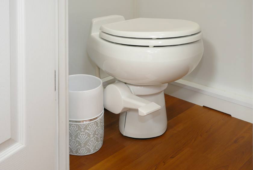 TOILETS HAVE FOOT PEDAL FLUSH FOR HANDS FREE OPERATION