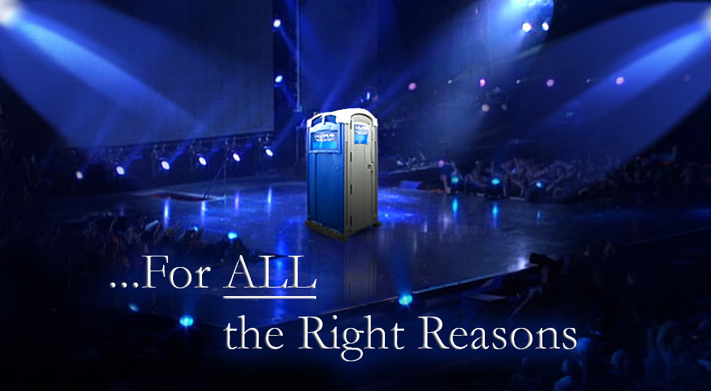 The ROYAL BLUE Toilette Rental is available in NYC