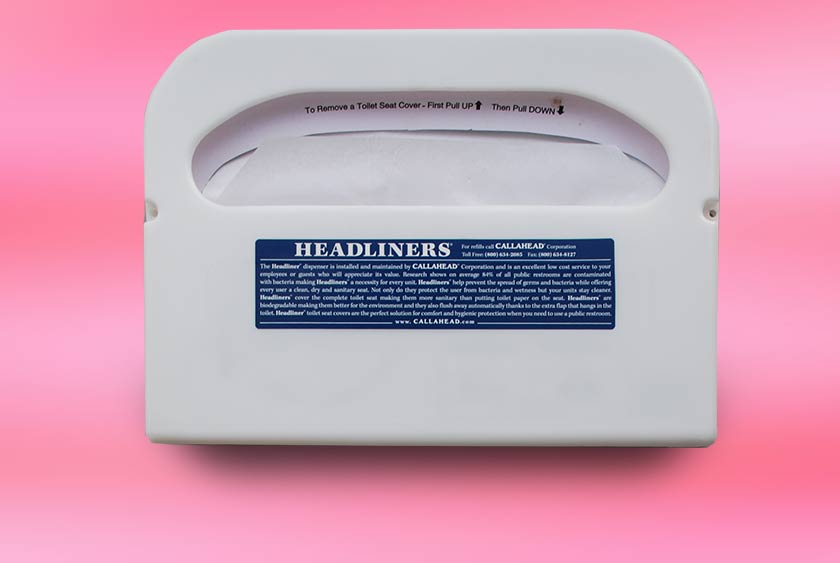 HEADLINERS TOILET SEAT COVERS FOR CLEAN, DRY SANITARY SEAT