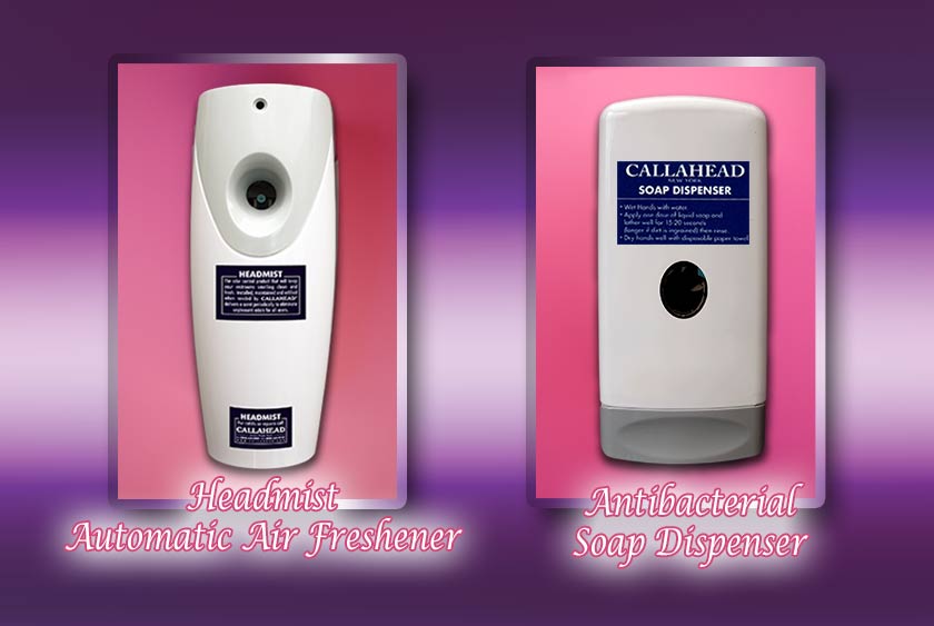 HEADMIST AIR FRESHENER & ANTIBACTERIAL SOAP DISPENSER