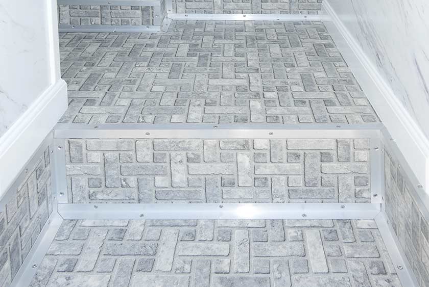 FAUX MOSAIC TILE ARMSTRONG FLOOR